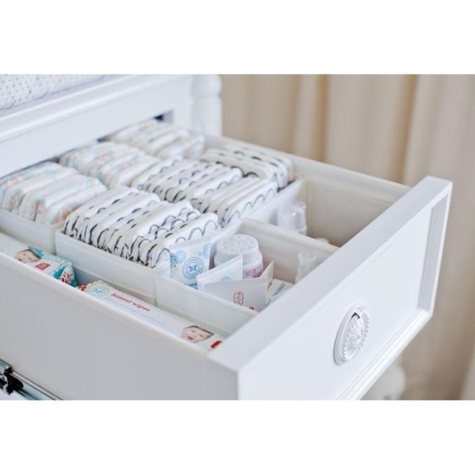 Drawer Organizer Set isi 6pcs Box Kotak Sekat Laci Lemari Pakaian Bayi