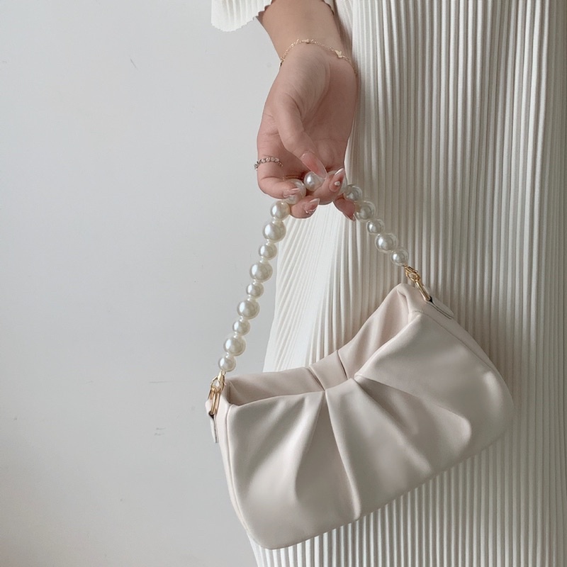 Tas Bahu Kulit Wanita Tas Hp Cewek Mini Pearl Bag GC 8538