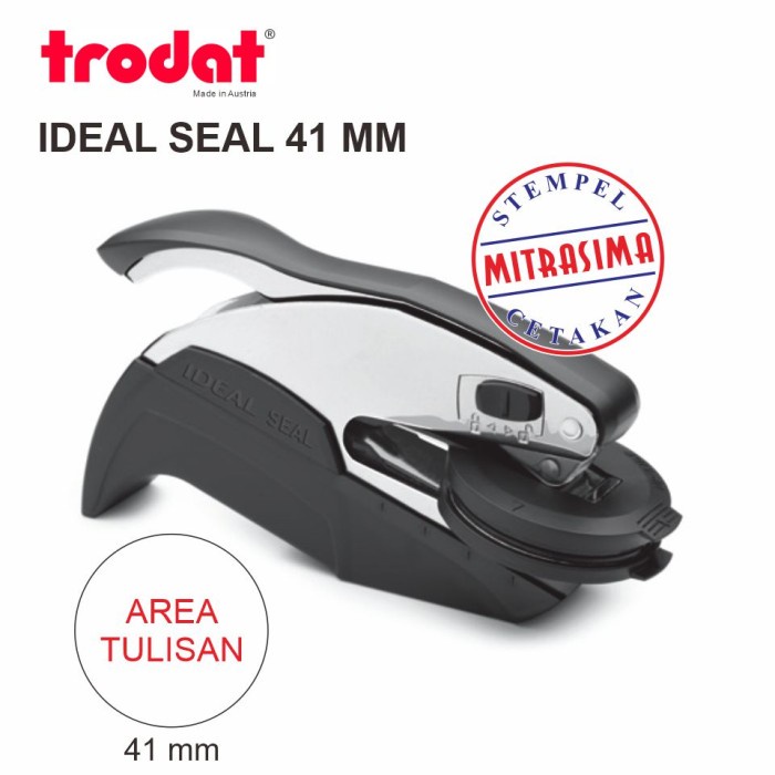

Mudah Trodat Ideal Seal 41 Mm ( Stempel Timbul / Emboss ) Promo