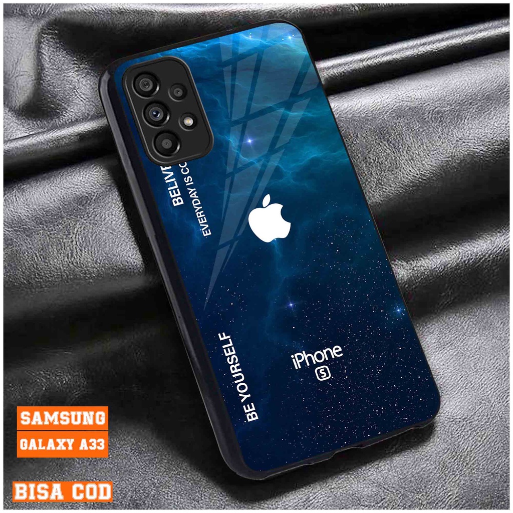 Fuu Store Case Samsung A33 Terbaru [ MOTIF BRANDED ] Case Hardcase 2D Glossy Case Terbaru 2022 Pelin