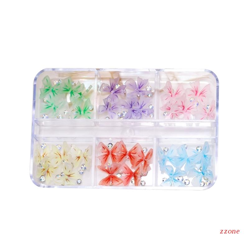 Zzz Ornamen Pita 3D Bahan Resin Akrilik Untuk Dekorasi Nail Art / Manicure DIY