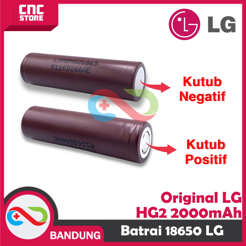 ORIGINAL LG HG2 18650 LIMN 2000mAh BATTERY