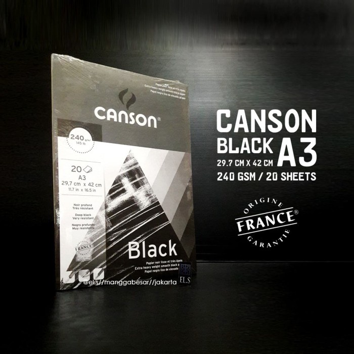 

Limited Canson Black A3 240 Gsm Gilaa!!!