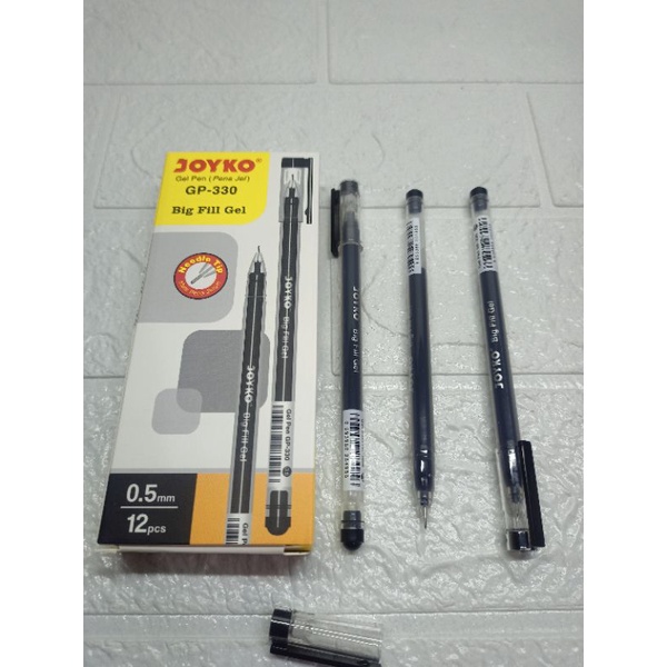 Pena/Gel pen Big Fill Gel Gp-330 0.5 Hitam