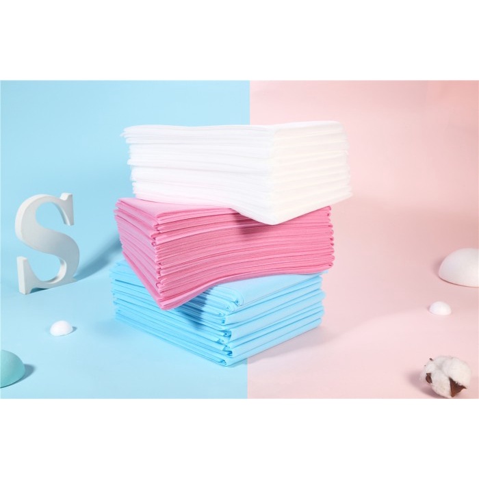 SEPREI Disposable Bed Sheet Alas sprei Hotel salon 80CM X 180CM - Warna Putih - Putih homemade terla