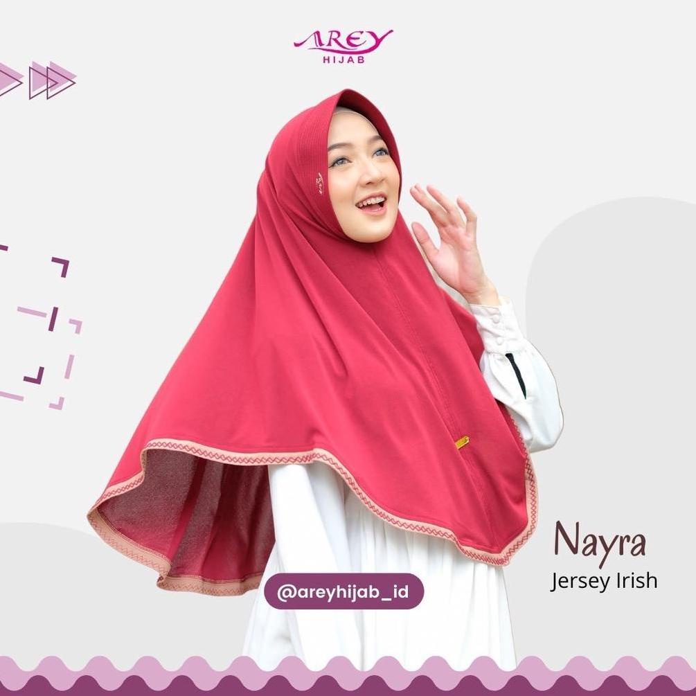 [KODE ZD3528] (Original Arey) Hijab Instan Nayra by Arey Hijab - Jersey Irish