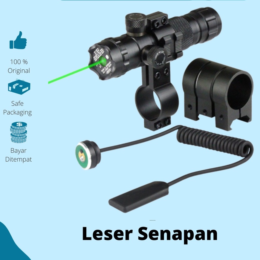 GS8 LASER SENAPAN NYALA HIJAU/MERAH ANGIN FULLSET GREEN/RED DOT LASER CAS SCOPE SIANG MALAM JARAK JAUH PCP MURAH ORIGINAL TAFFLED BATERAI + CHARGER AKURAT