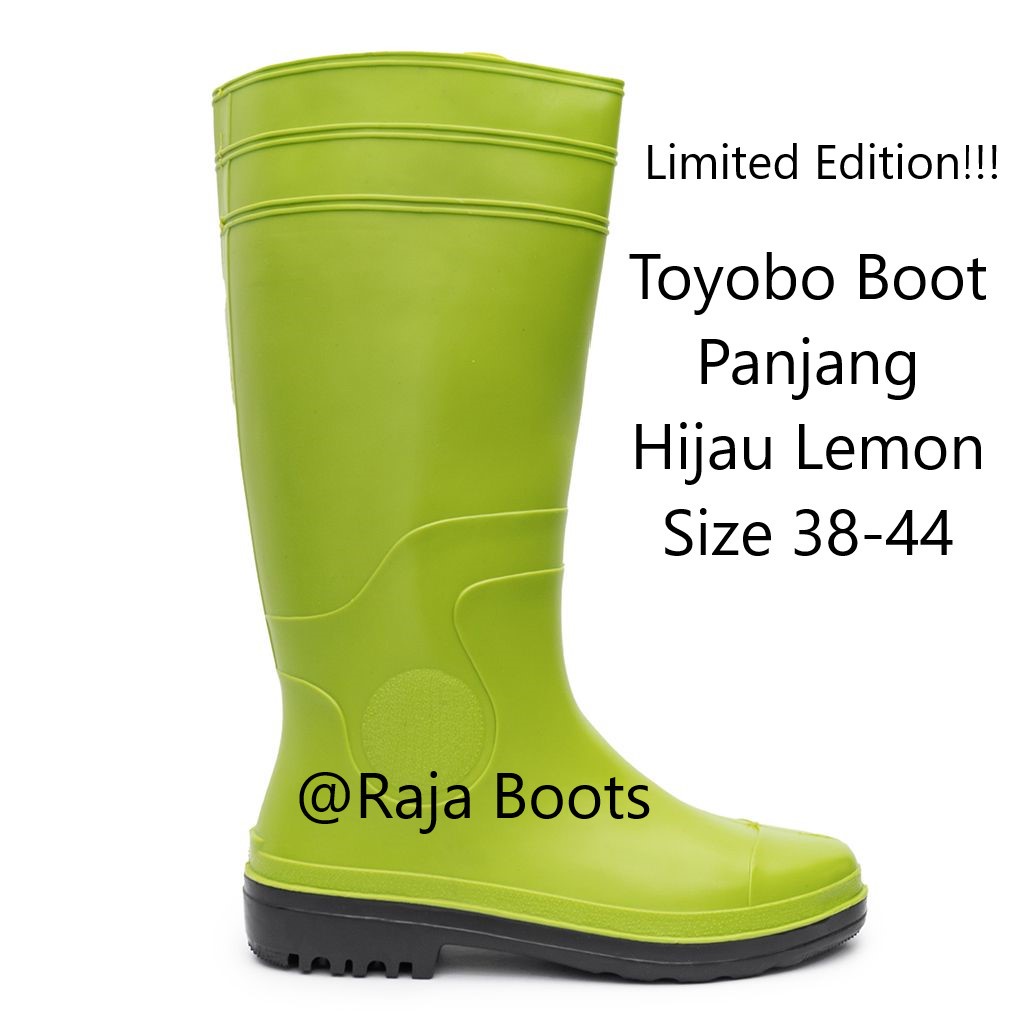 Toyobo Boots &amp; MaxSafe Boots Panjang Lemon Green