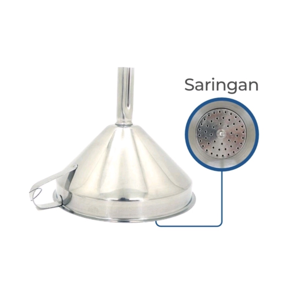 Corong Stainless + Saringan AD-1550J