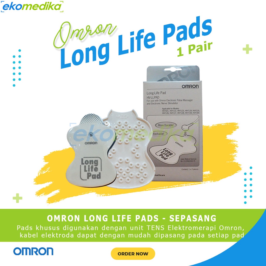 Omron TENS Long Life Pad Original OMRON HV F-127/HV F-128 Pads HV F127 / Pads Alat Pijat Omron