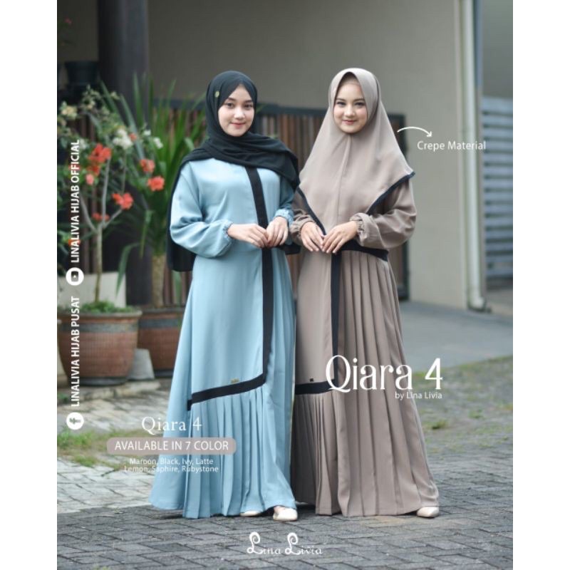 Gamis Qiara 4 Dress only by Linalivia hijab