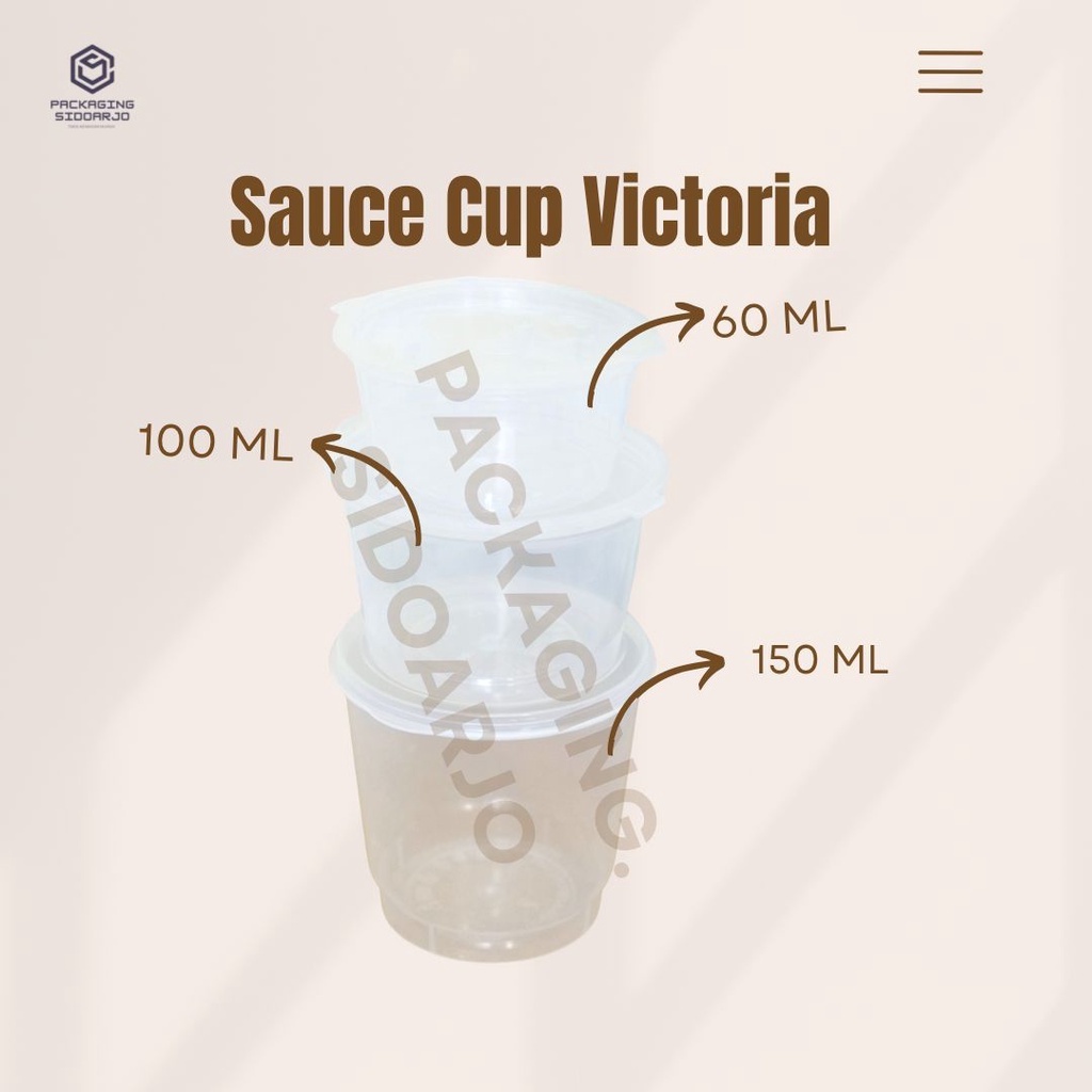 Sauce Cup 100 ml/Tempat Sambal 100 ml/Tempat Sauce/Tempat Sambal/Cup Sambal