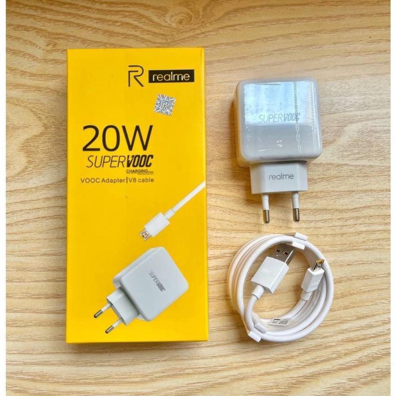 [Barca]CHARGER REALME MICRO USB / TYPE C 20W ORIGINAL 100% SUPPORT VOOC FAST CHARGING