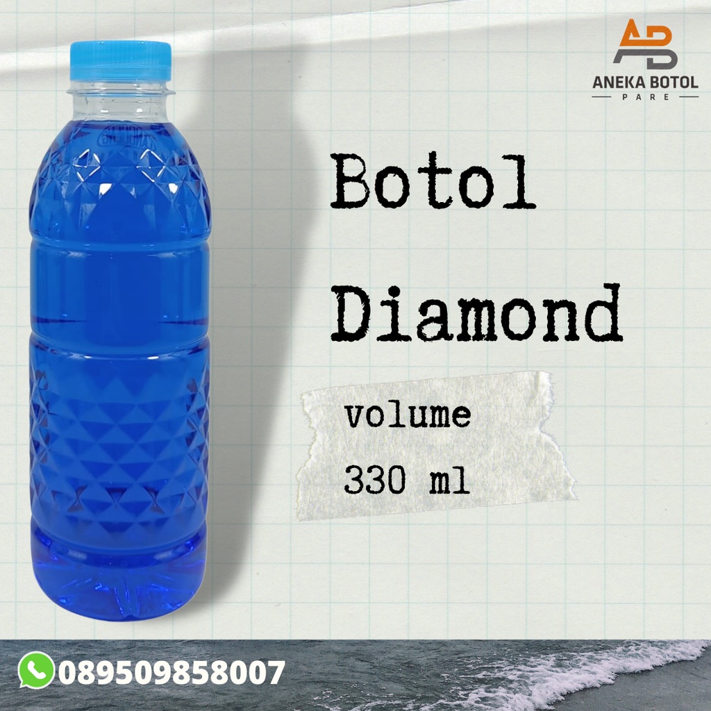 Botol Plastik  330 ML | Botol Diamond | Botol  Sehat