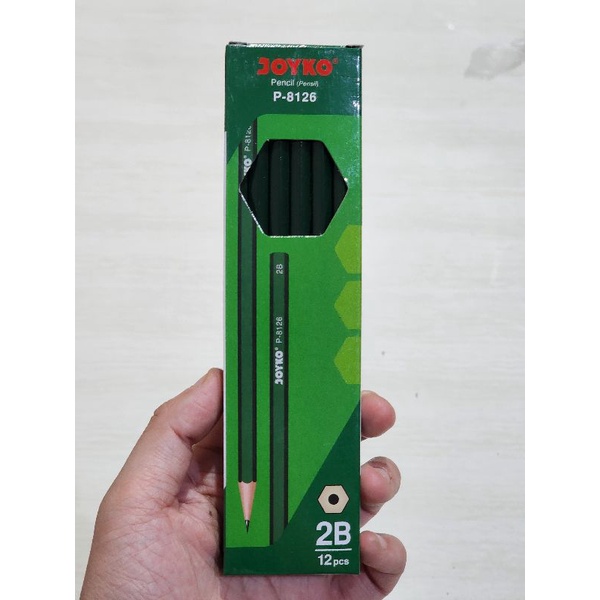 PENSIL JOYKO 2B 1 pc / Pensil kayu Joyko ORI / pensil batang kayu / pensil kayu TERMURAH / Pensil kayu ekonomis / pensil kayu 2b / pencil / cheap pencil