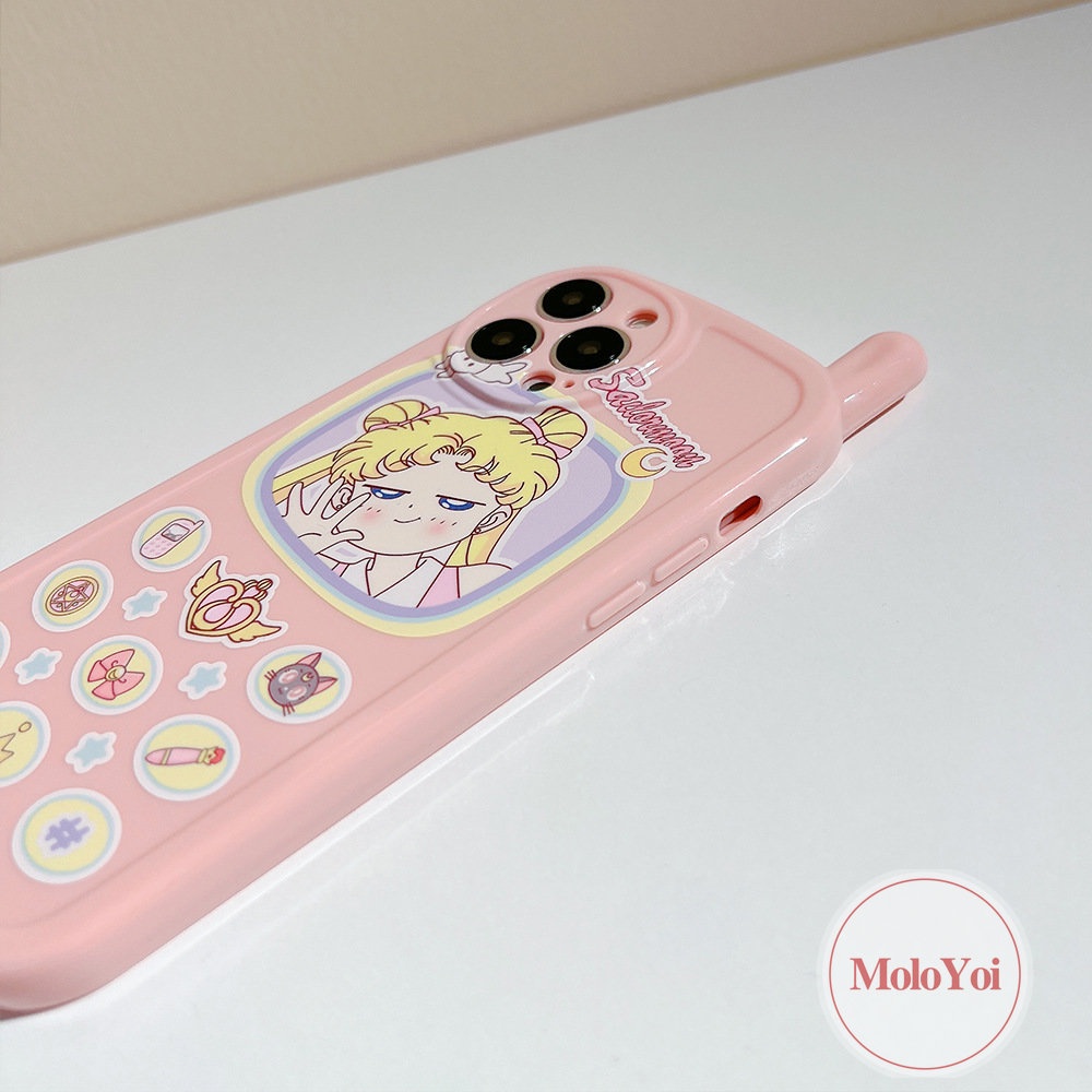 Soft Case Hp Gambar Sailor Moon Model Jepang Untuk IPhone 7 / 8plus / XR / 11 / 12 / 13 / 14pro MAX / X / XS MAX / SE