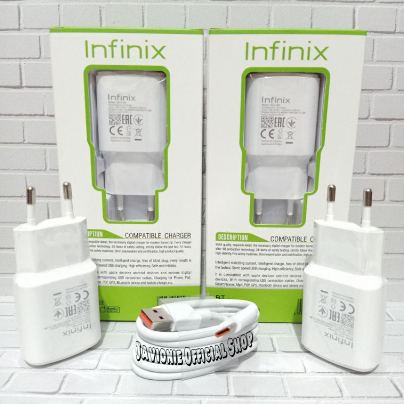 Charger Casan Cas HP Infinix HOT 12 PLAY NFC PRO 18W Original TYPE Fast Charging Charge