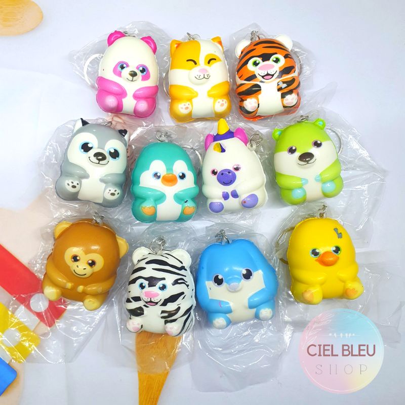 Gantungan Squishy Karakter / Ganci Skuisi Aneka Model Lucu Animal IMPOR