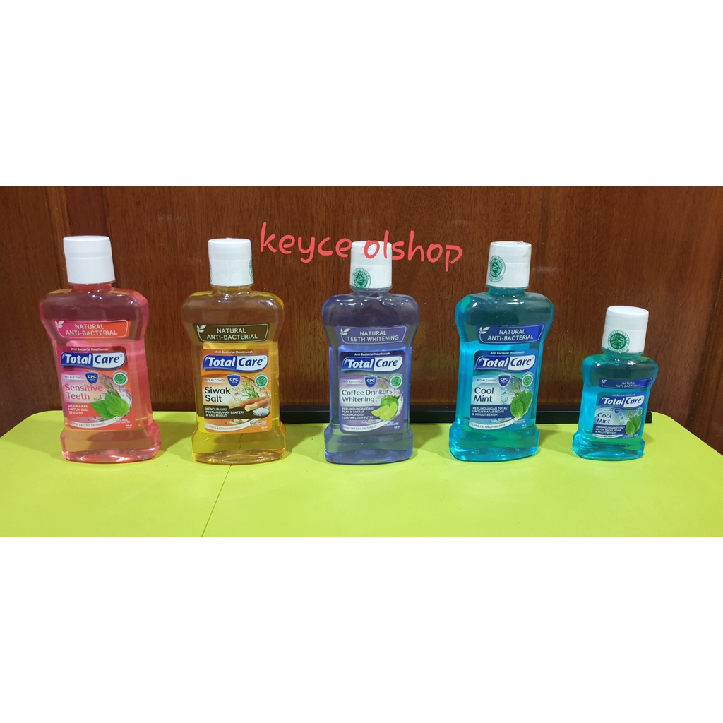 Obat kumur/Penghilang bau/Plak Totalcare Mouthwash pembersih mulut 250 ML