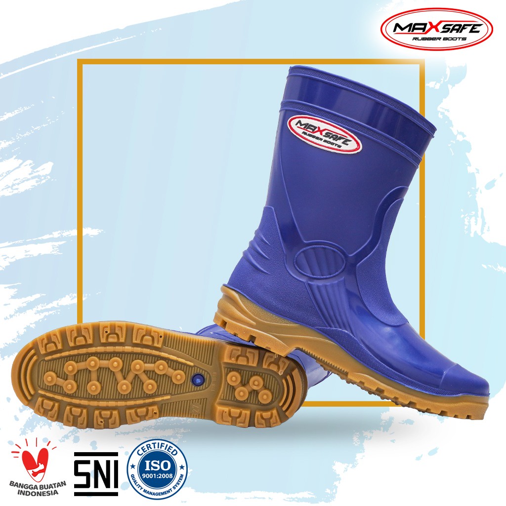 Sepatu Boot Pendek Toyobo &amp; MaxSafe Biru