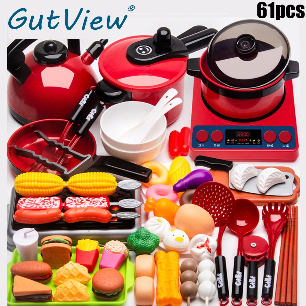 81pcs Mainan Dapur Anak Kitchen Set Masak masakan mainan dapur Cooking Set Mainan Anak Perempuan mai