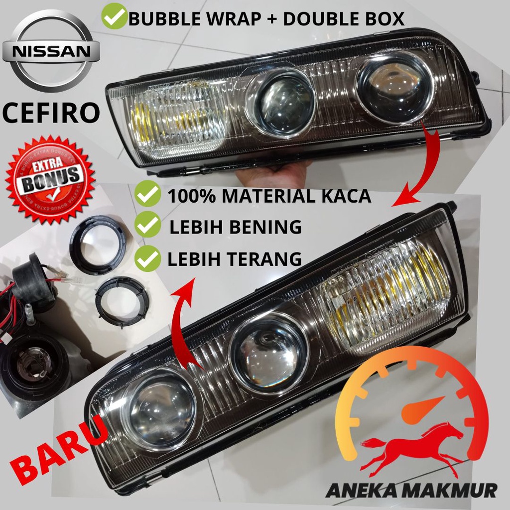 HEAD LAMP ONLY NISSAN CEFIRO 1991 LAMPU DEPAN NISSAN CEFIRO 1991 215-1137-LDY