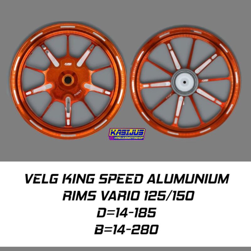 velg king speed warna oren vario 125/150 new old