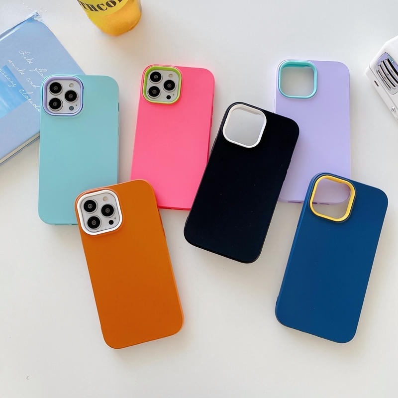 Case Bahan Silikon TPU Untuk iPhone 13 12 11 Pro MAX Plus X XS MAX XR 7 8 6 6S Plus SE 2022 2020