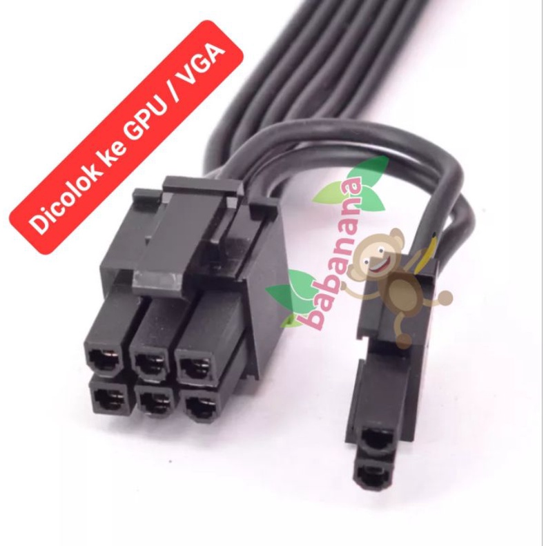 Kabel modular Corsair pcie 8 pin to 6+2 for mining power vga psu