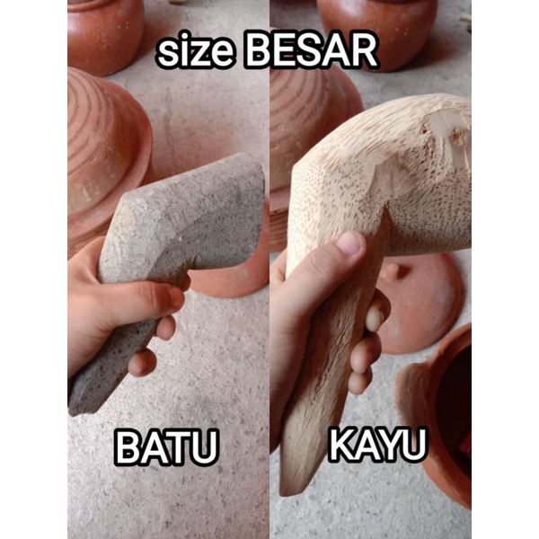 Ulekan (hulek hulek) ulegan size besar kayu ada - batu ada