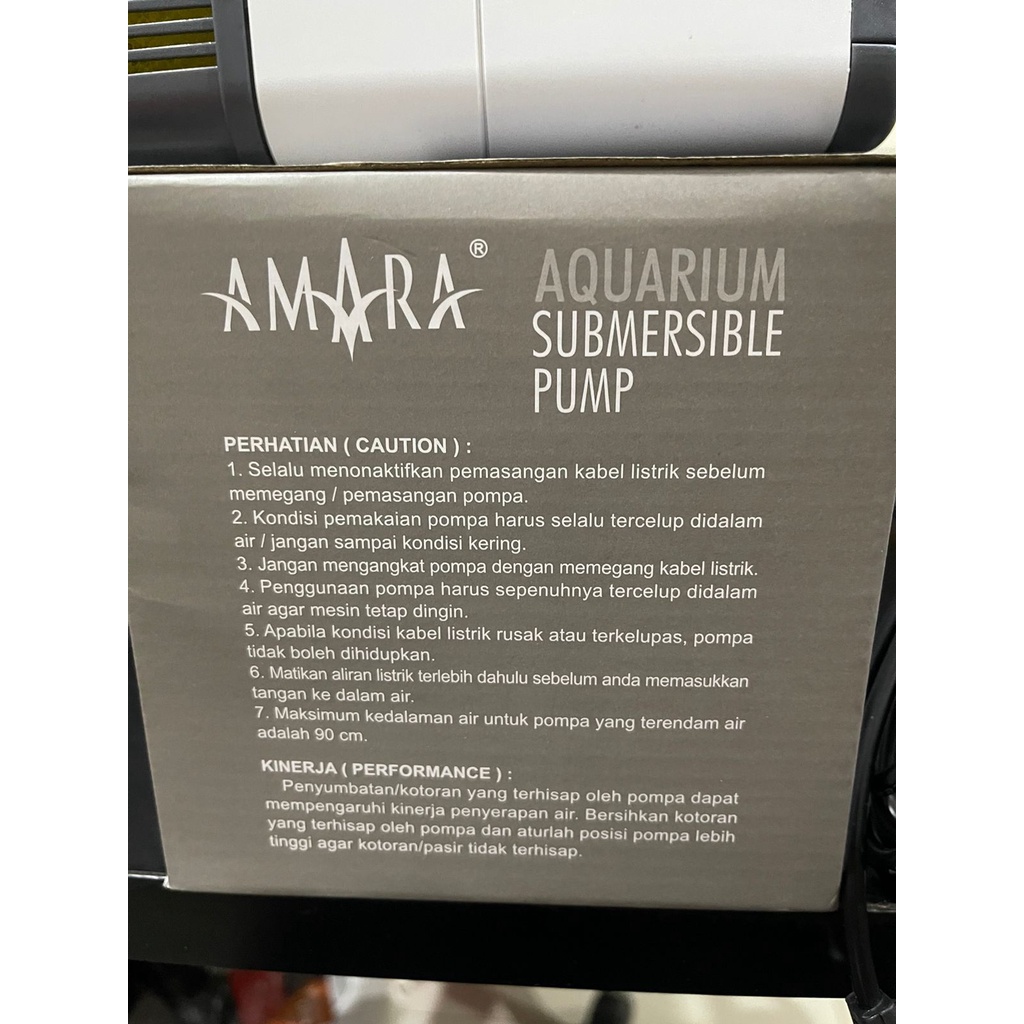 POMPA AMARA 5200 / AMARA AM 5200 POMPA AIR CELUP AQUARIUM F.MAX 3600L/H