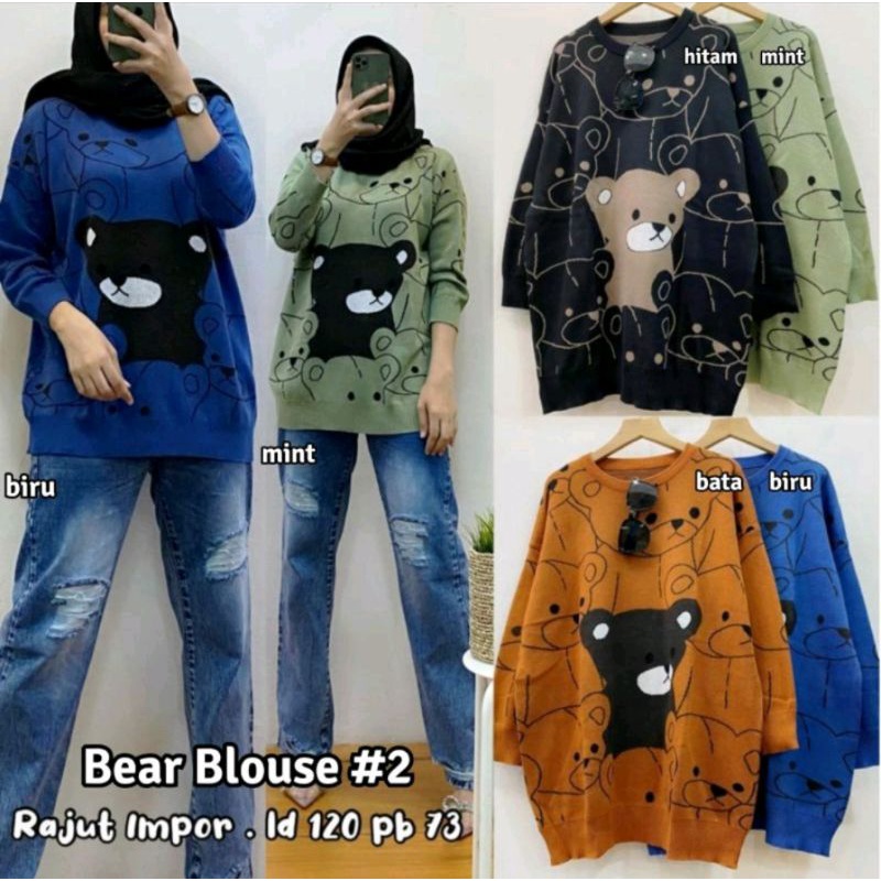 Sweater Rajut Teddy Bear