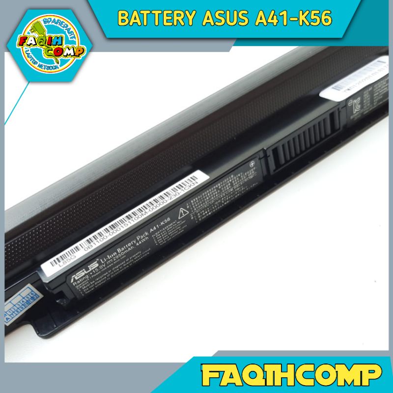 Baterai Batre ORI Laptop Asus A41-K56 A46 A46C A46CA A46CB A46CM A46V K46 K46C K46CA K46CB K46CM K46V S46 S46C S46CA S46CB S46CM K56 K56C K56CA K56CB K56CM K56V A31-K56 A32-K56 A42-K56