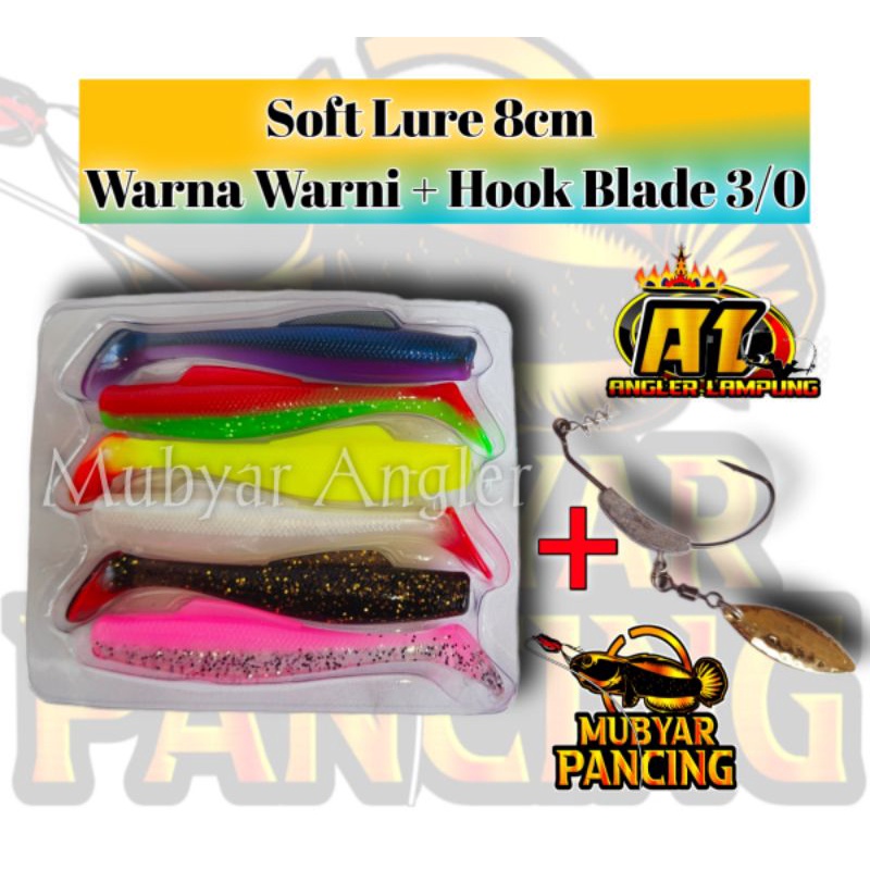 Soft Lure Replika Zman 8cm (1bungkus isi 6pcs)