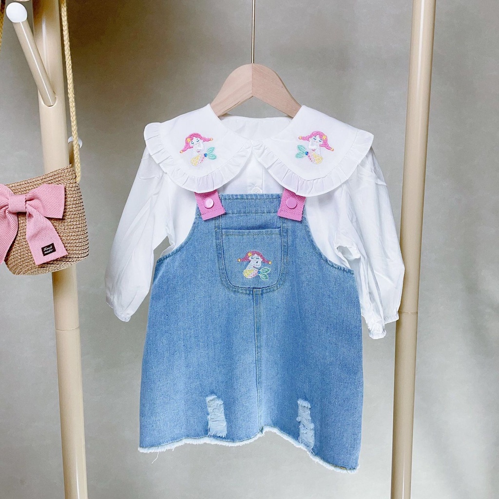 (LOLI-JKT)BS-329 SETELAN ANAK CEWEK MERMAID JUMPSUIT SIZE 100-140