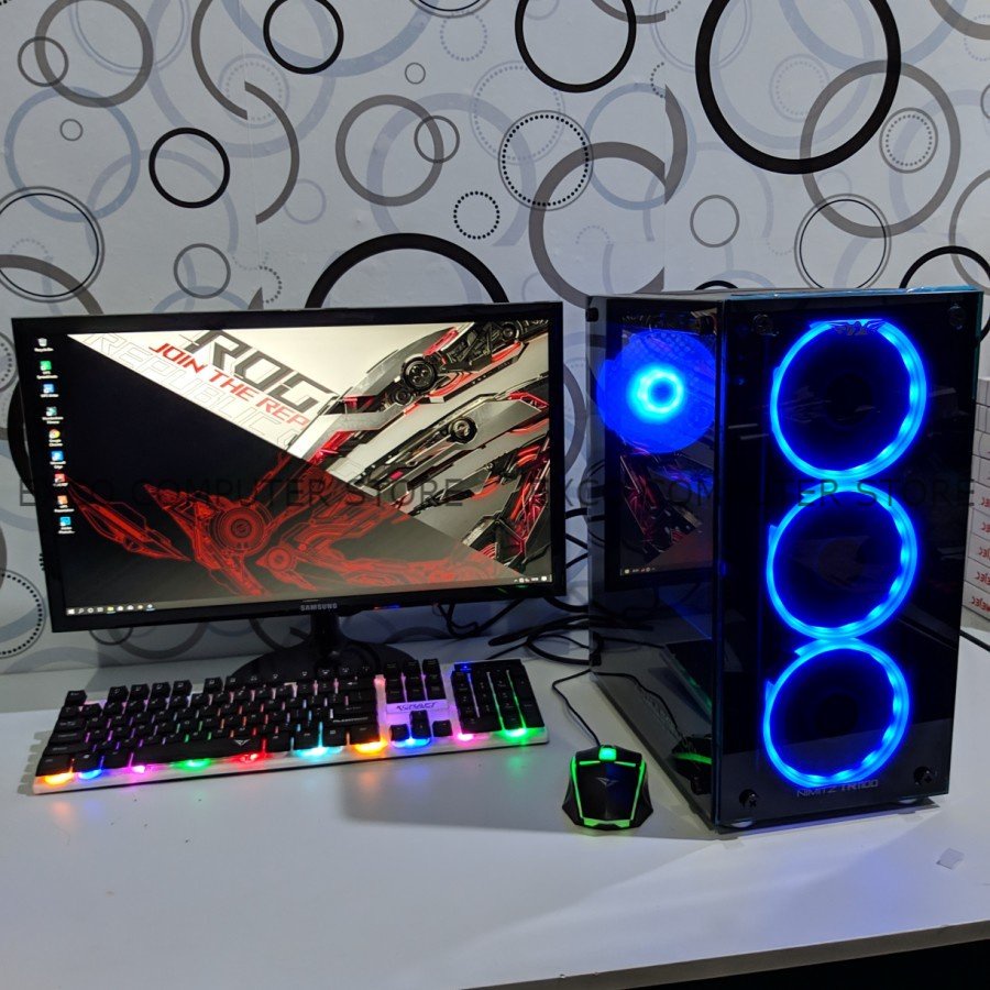 PC FULLSET GAMING CORE I7 RAM 8 / 16 GB SSD COMPLETE SIAP GAMING BERAT
