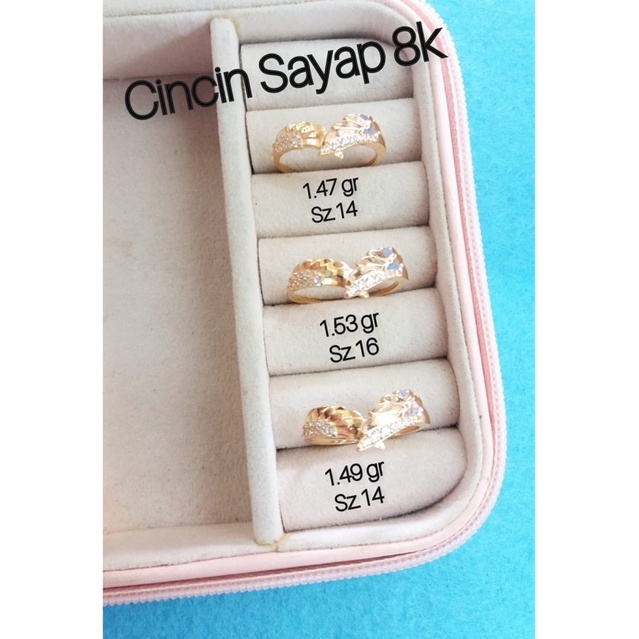 Cincin sayap terbaru fashion kadar 375 8karat