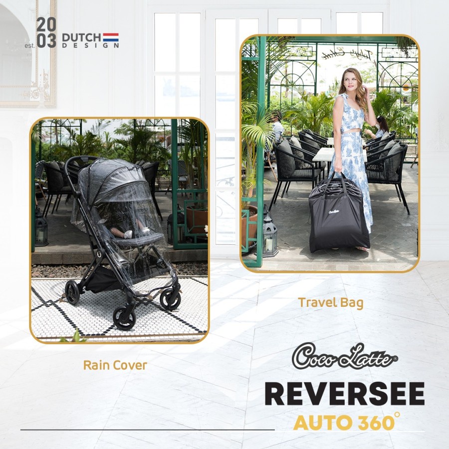 COCOLATTE STROLLER CL 2166 REVERSEE AUTO 360° AUTOFOLD COMPACT