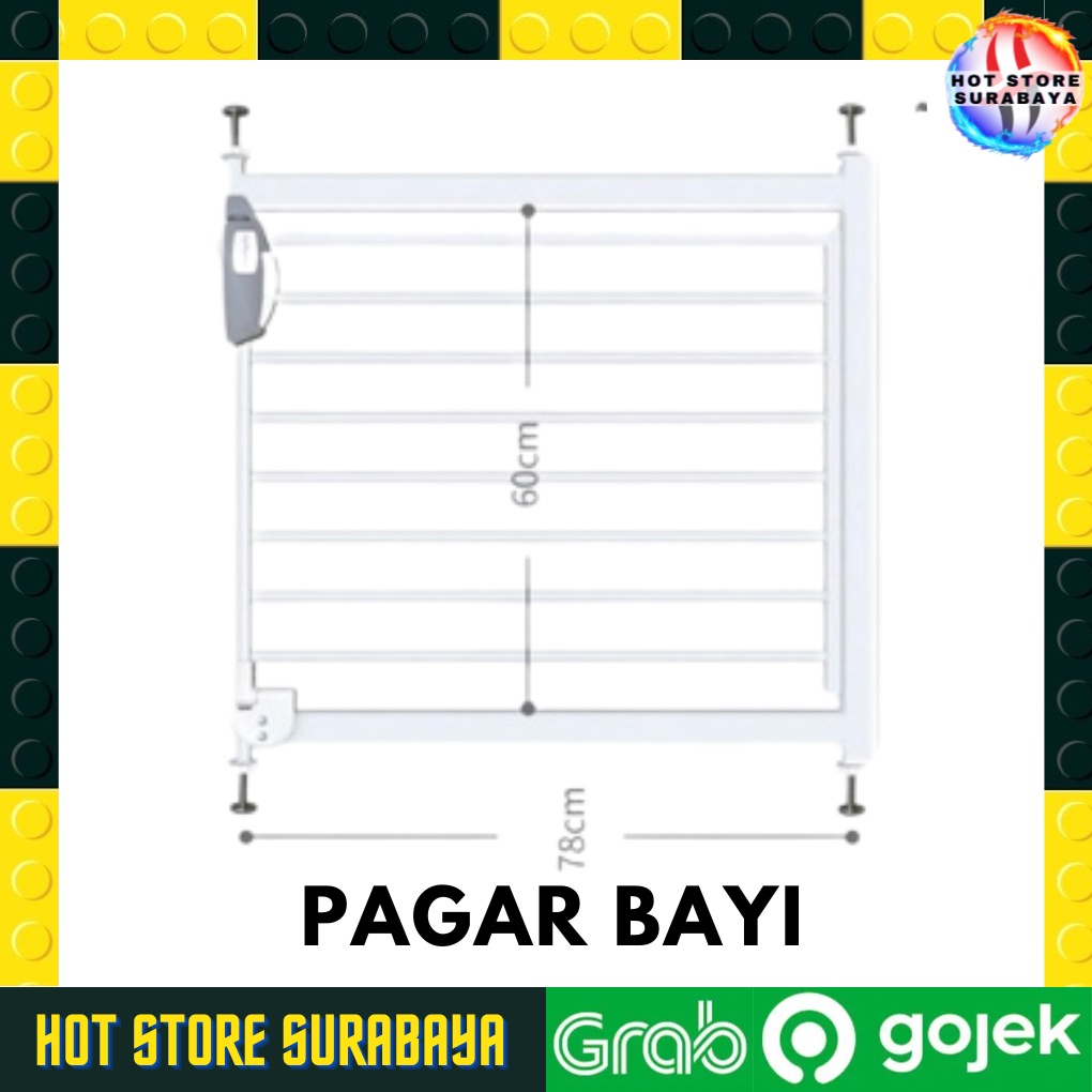 Pagar Pengaman Bayi / BABY SAFETY GATE / Pagar Pengaman Pintu 75-84