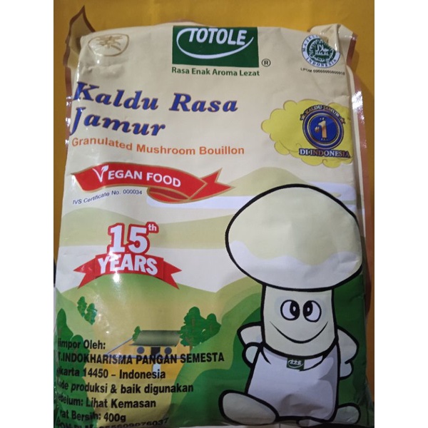 

Totole Kaldu Jamur Penyedap Masakan Sehat 400gr