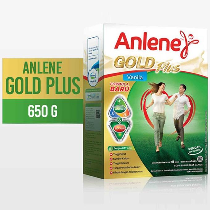 

[ COD ] Anlene Gold Plus Vanila Susu Bubuk 650g