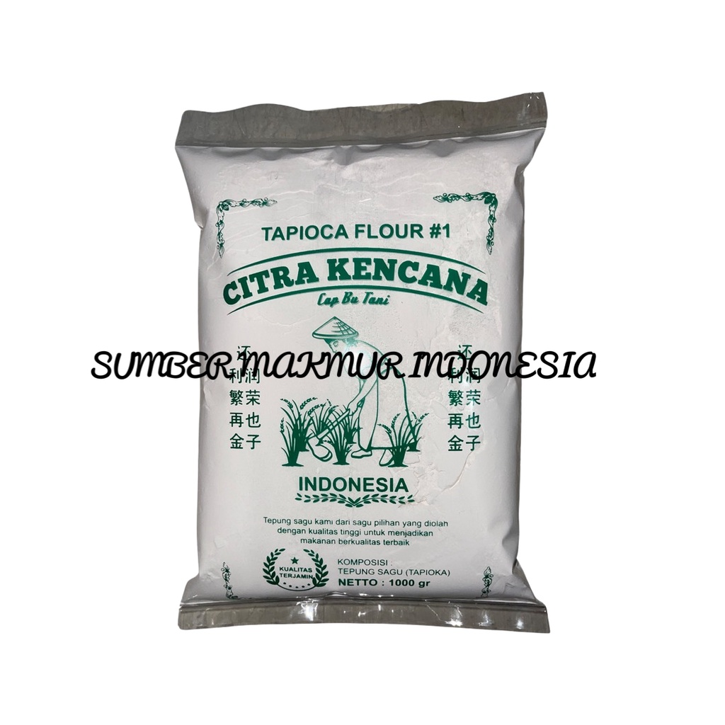 SAGU TANI TEPUNG TAPIOKA CITRA KENCANA CAP BU TANI 1000 GRAM - ECERAN