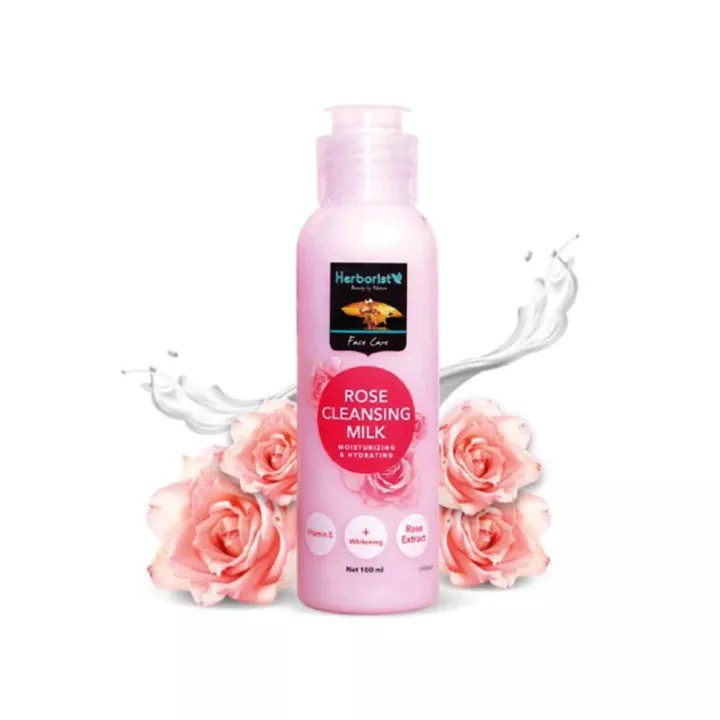 HERBORIST Cleansing Milk ROSE 100 ML | Cleansing Milk Susu Pembersih Wajah BY AILIN