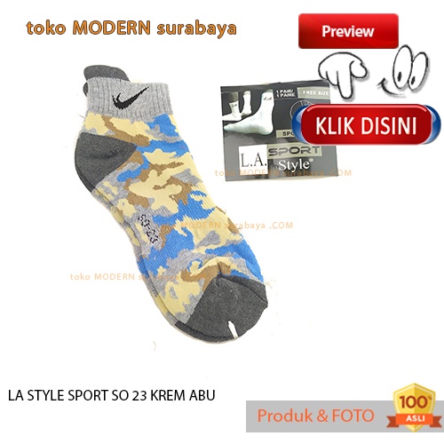 Kaos kaki pendek mata kaki tebal LA STYLE SPORT SO 23