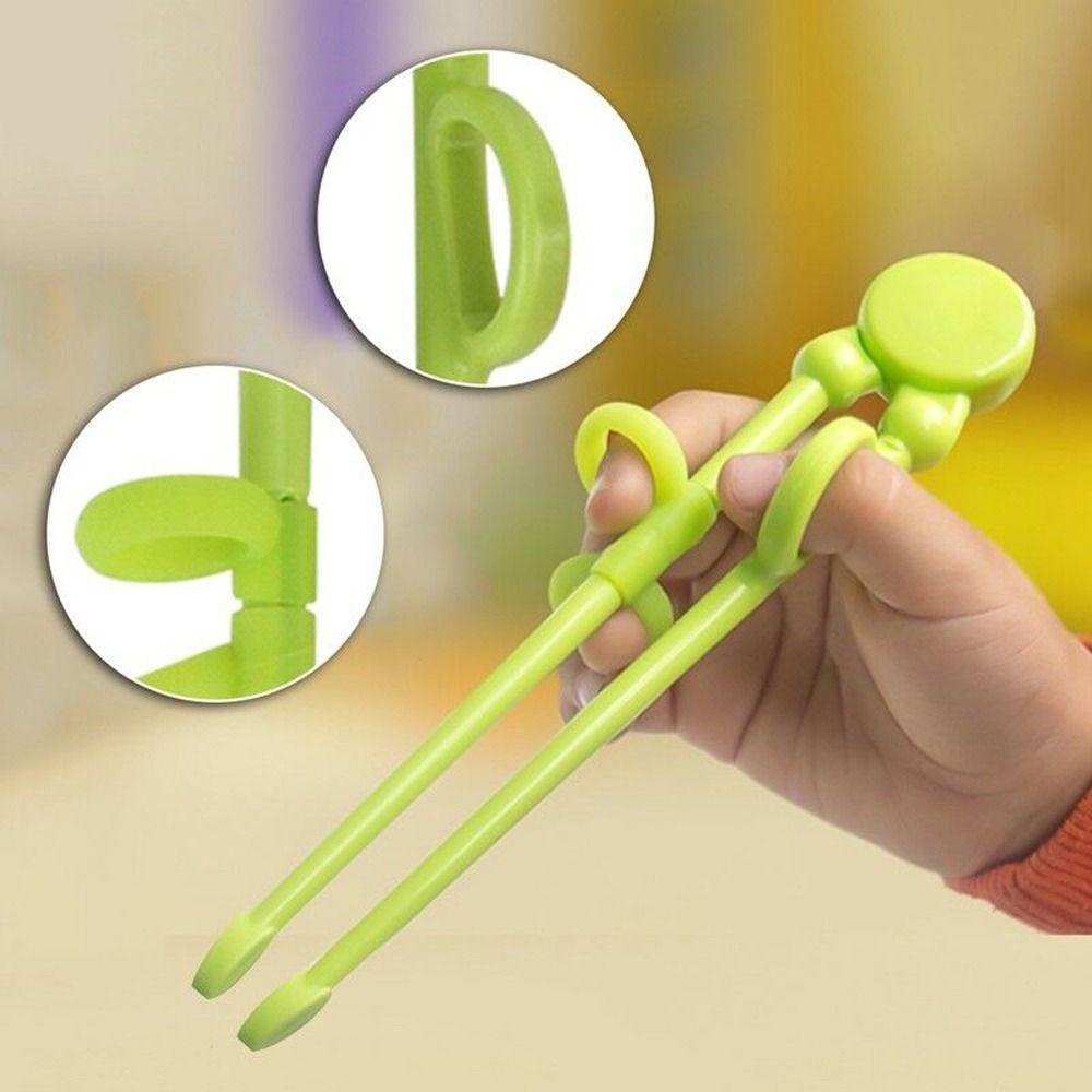 NEEDWAY Sumpit Latihan Anak Tahan Lama Hadiah Untuk Anak Bahan PP Peralatan Makan Bayi Warna Permen Anak Pemula Belajar Helper Anak Makan Training Chopsticks