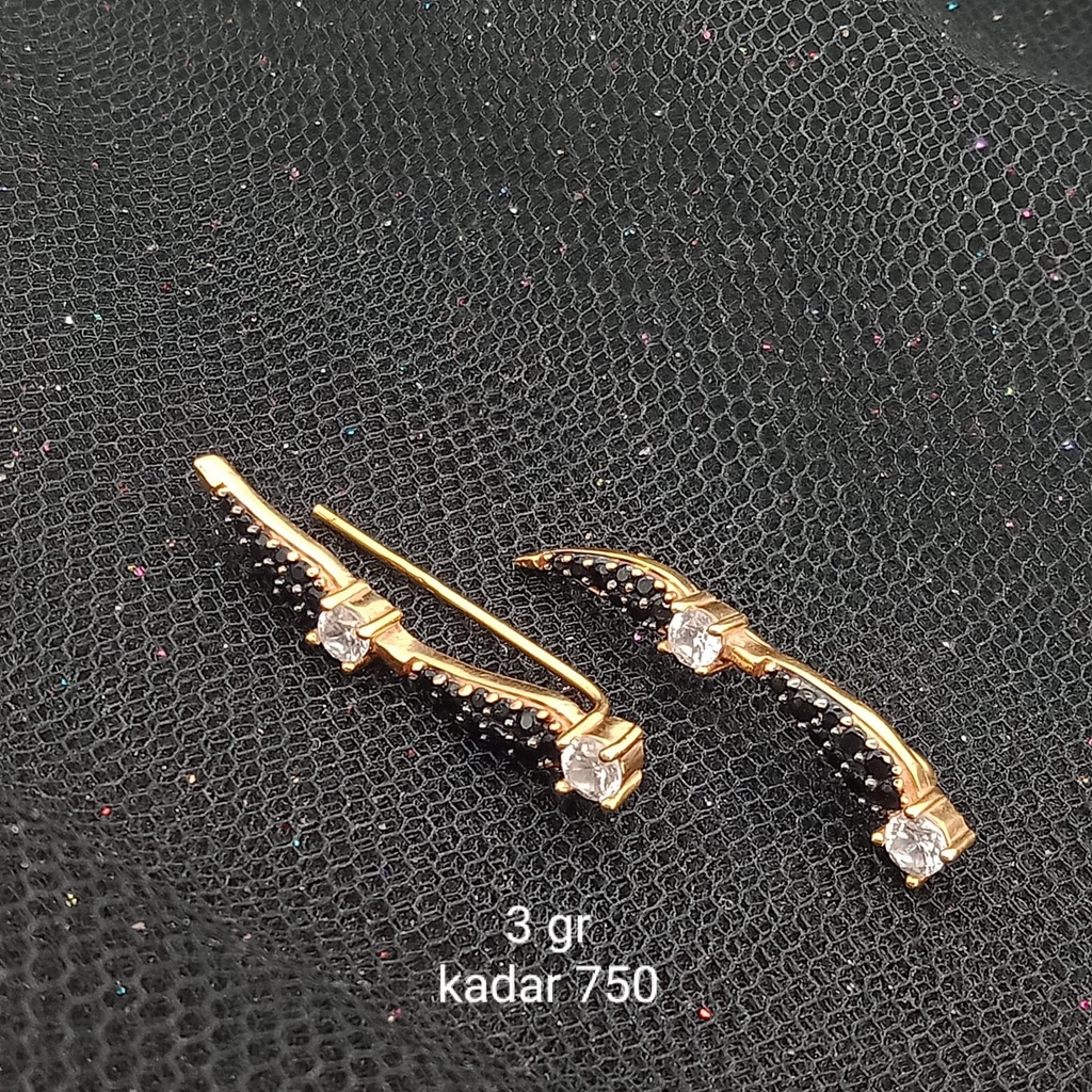 Anting emas 17K - 3 gr kadar 750 - 3824