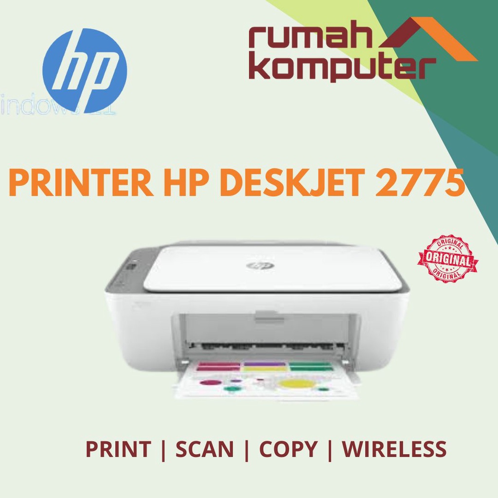 Printer HP Deskjet 2775 Print Scan Copy Wireless - HP Deskjet Ink Advantage 2775 AIO + Wireless