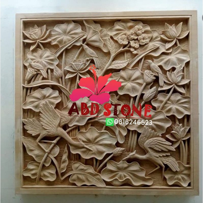 relief paras jogja batu alam ukiran dekorasi pajangan dinding CUSTOM UJURAN BEBAS