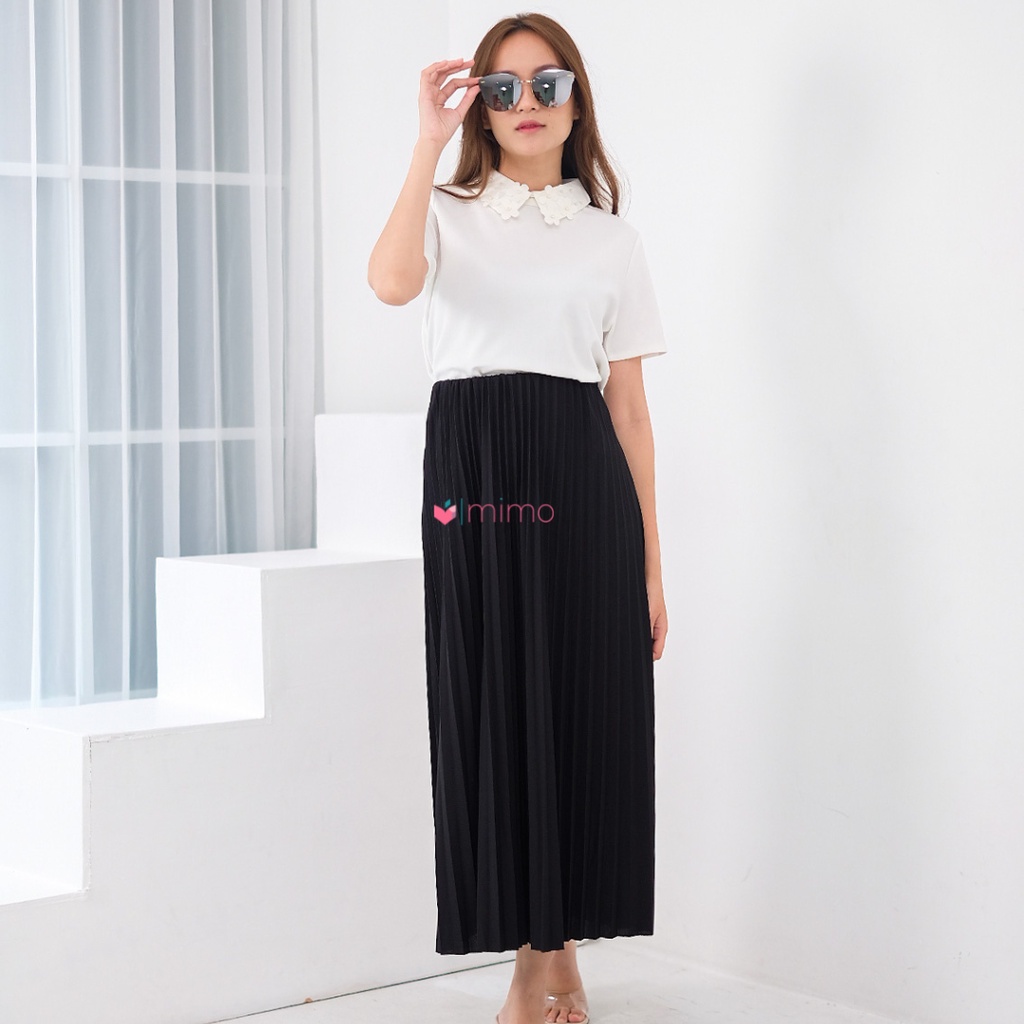 Midi Maxi Pleats Skirt