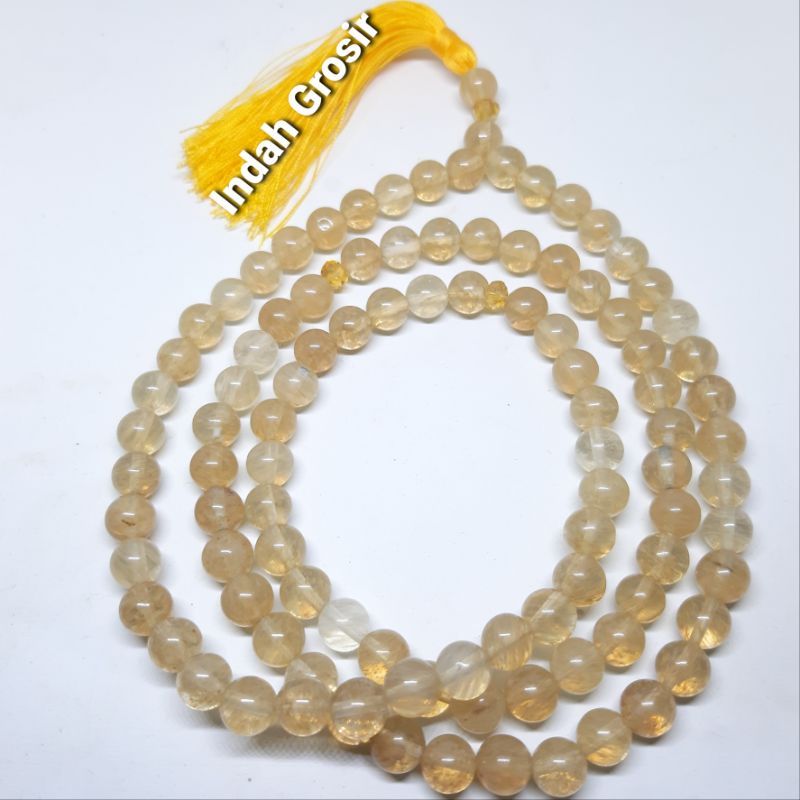 Tasbih Batu Rambut Cendana 8mm 99Butir Original